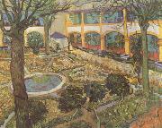 Vincent Van Gogh The Courtyard of the Hosptial at Arles (nn04) USA oil painting artist